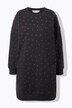 Sweatjurk, oversized, siersteentjes