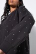 Sweatjurk, oversized, siersteentjes