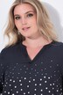 Blusa dalla vestibilità normale con gradiente di puntini e maniche lunghe