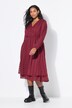 Midi-jurk, A-lijn, chiffon met ruiten