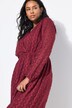 Midi-jurk, A-lijn, chiffon met ruiten
