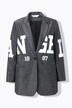 Blazer coupe Straight Fit, tissu scintillant, applications lettres de l'alphabet