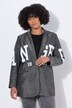 Blazer coupe Straight Fit, tissu scintillant, applications lettres de l'alphabet