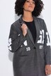 Blazer coupe Straight Fit, tissu scintillant, applications lettres de l'alphabet