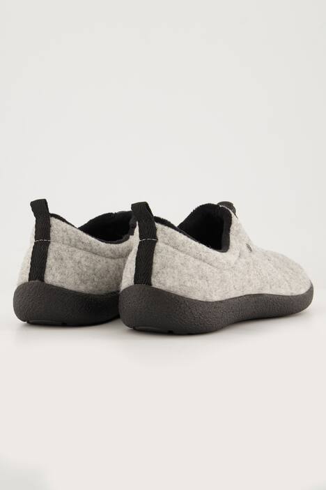 Pantofole in feltro Rohde con soletta sostituibile e larghezza G