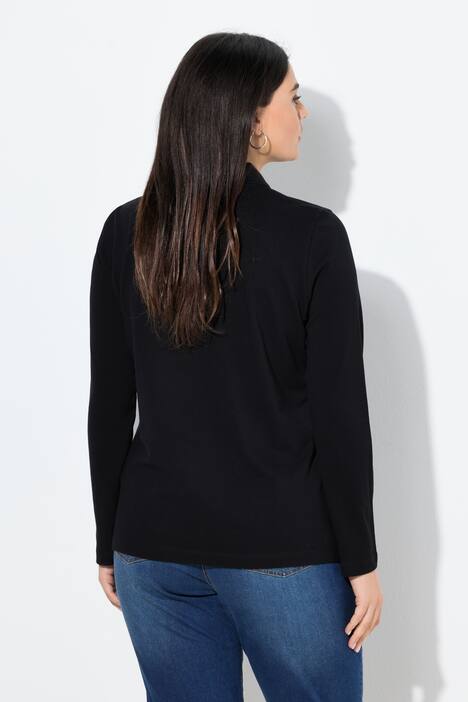 Poloshirt, knoopsluiting, polokraag, lange mouwen