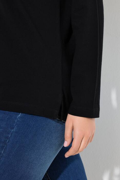 Poloshirt, knoopsluiting, polokraag, lange mouwen