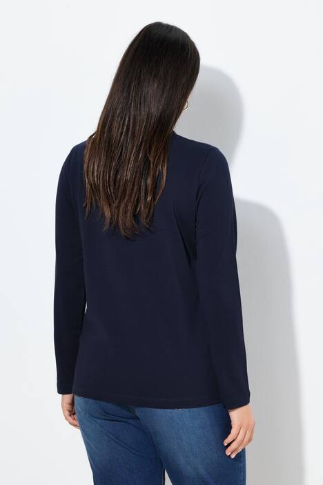 Poloshirt, knoopsluiting, polokraag, lange mouwen