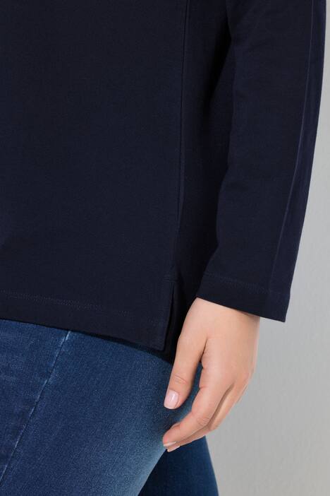 Poloshirt, knoopsluiting, polokraag, lange mouwen