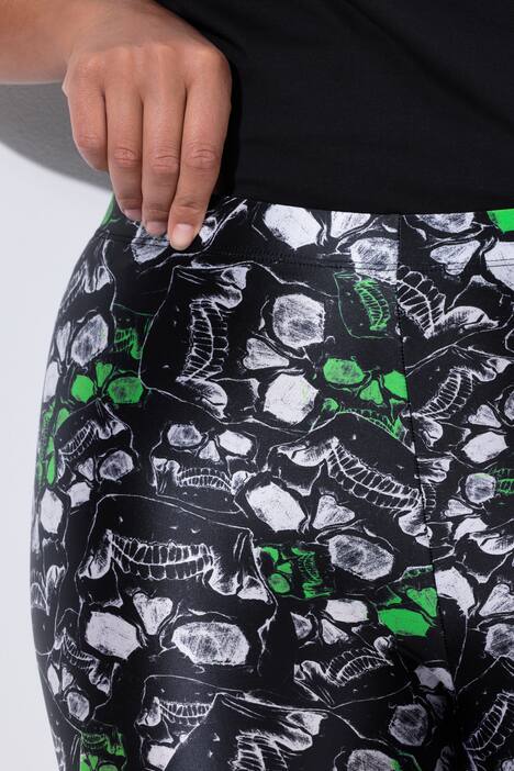 Legging coupe Slim Fit, motif tête de mort