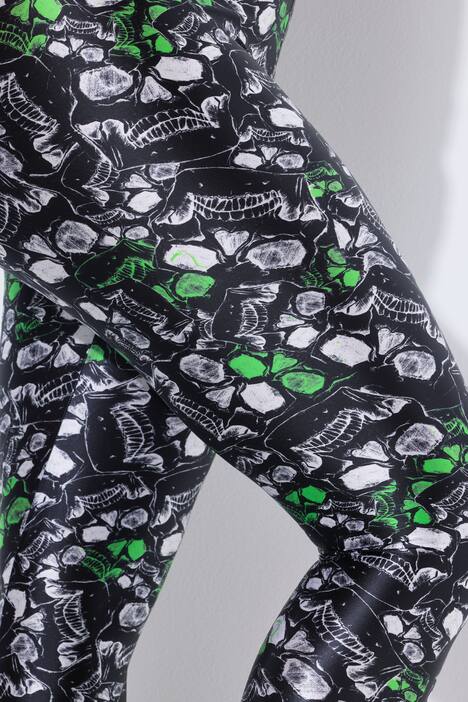 Legging coupe Slim Fit, motif tête de mort