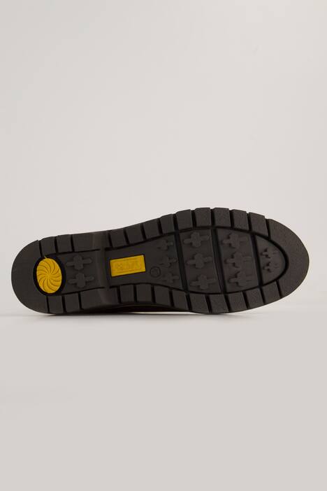 Stivali di pelle camel active con fodera calda e larghezza G