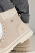 Bottines en cuir Remonte, laine d'agneau, semelle de propreté amovible - largeur G