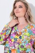 Blouse, Regular Fit, vrouwen-/bloemenpatroon