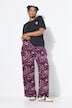 Pantalon palazzo taille haute et jambe large. Imprimé intégral