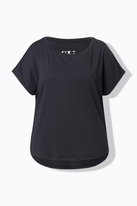 Sporttop, oversized, afgeronde zoom