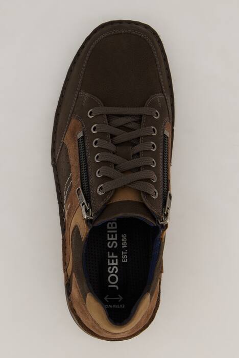 Chaussures basses Josel Seibel en cuir véritable. Fermeture zippée - jusqu'à la pointure 50