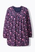 Shirt, sierplooien, A-lijn, carréhals, lange mouwen