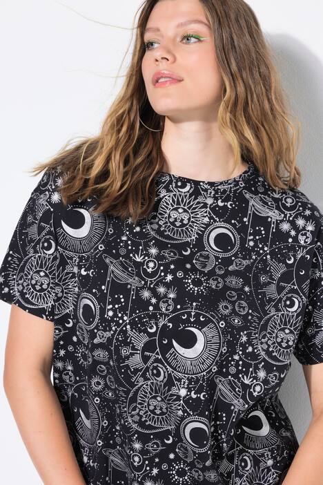 T-shirt, oversized model, sterrenprint