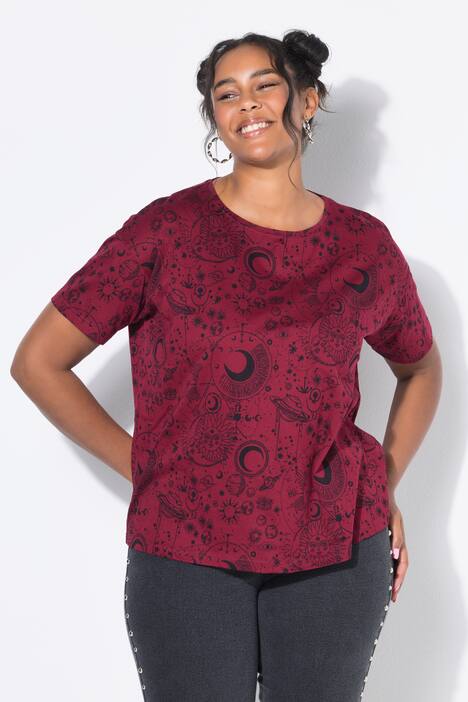 T-shirt, oversized model, sterrenprint