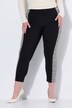 Pantalon en bengaline, coupe ajustée, bande léopard le long de la jambe