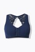 Bustier, kanten achterkant, voorsluiting, zonder beugels