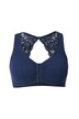 Bustier, krajka na zádech, přední zapínání, bez kostic