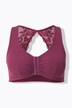 Bustier, kanten achterkant, voorsluiting, zonder beugels