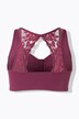 Bustier, kanten achterkant, voorsluiting, zonder beugels