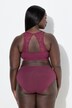 Bustier, kanten achterkant, voorsluiting, zonder beugels