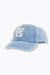 Cap, denim look, broderi