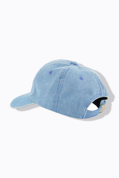 Cap, denim look, broderi