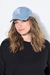 Cap, denim look, broderi