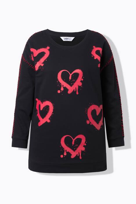 Genser, loose fit, neonhjerter