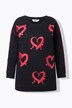 Genser, loose fit, neonhjerter
