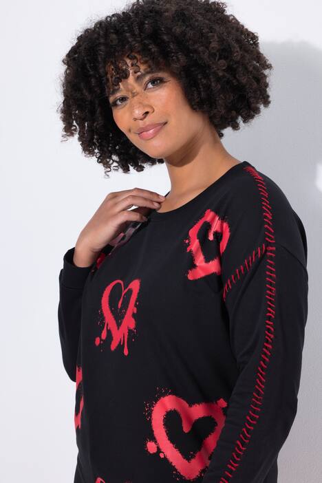 Genser, loose fit, neonhjerter