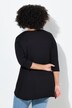 T-shirt dal taglio svasato con donna e orli arrotolati