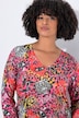T-shirt, A-lijn, allover print, glittersteentjes