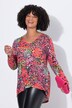 T-shirt, A-lijn, allover print, glittersteentjes