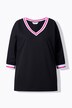 T-paita, oversized, raidalliset hihansuut, 3/4-hihat