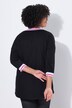 T-paita, oversized, raidalliset hihansuut, 3/4-hihat