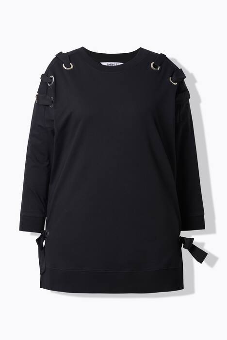 Sudadera, ajuste cómodo, acordonado decorativo
