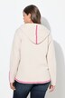 Gebreide hoodie, dubbelzijdig, capuchon, lange mouw