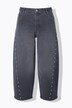 Jean barrel, coupe Wide Ballon Legs, taille haute et coutures fantaisie