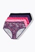 Midislips, 5er-Pack, Schleifen/einfarbig