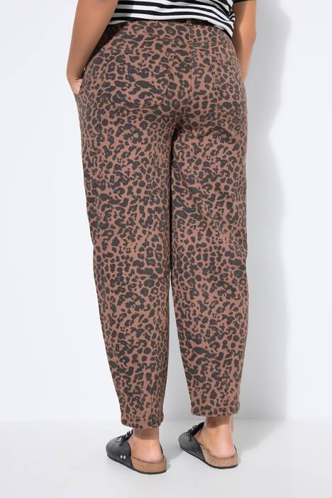 Ballon-Jeans, Wide Ballon Legs, Leo, Bundfalten