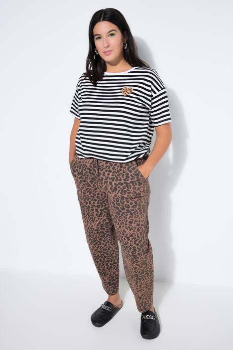 Ballon-Jeans, Wide Ballon Legs, Leo, Bundfalten