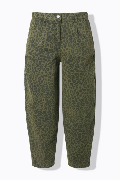 Ballonjeans, wijde ballonpijpen, luipaardpatroon