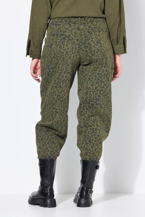 Ballonjeans, wijde ballonpijpen, luipaardpatroon