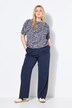 Hose, Bundfalten, elastisch, Glitzer